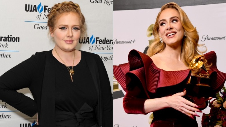 Adele then and now 