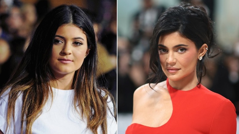 Kylie Jenner then and now 