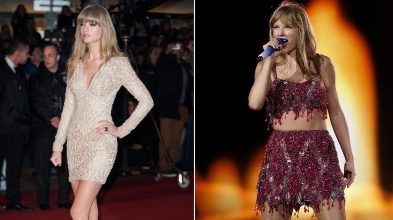 Taylor Swift then and now