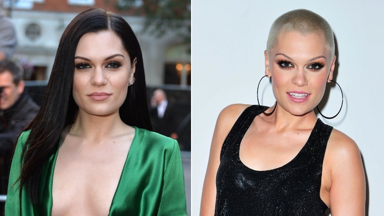 Jessie J. before and after haircut