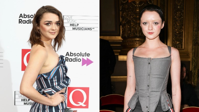 Maisie Williams before and after haircut