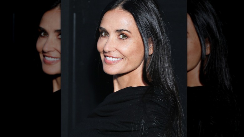 Demi Moore smiling