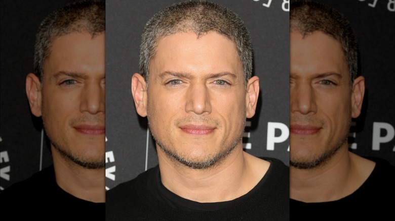 Wentworth Miller smiling at event