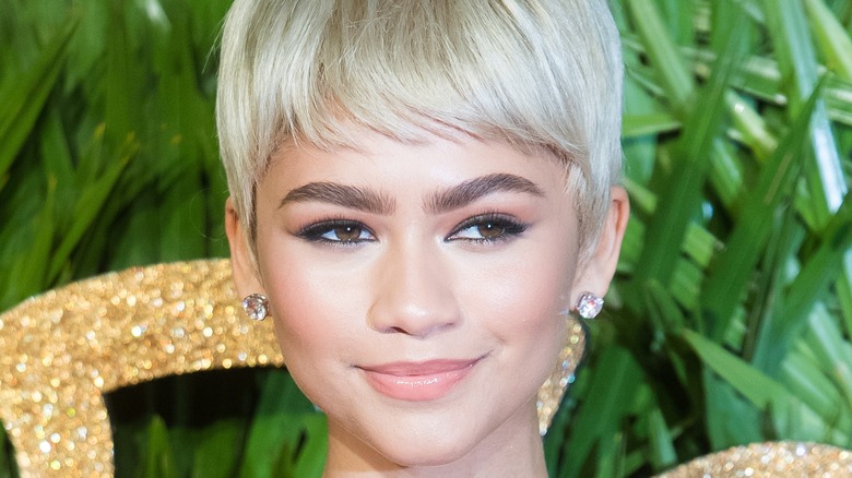 Zendaya smiling at event