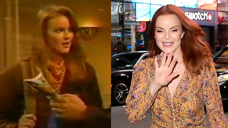 Marcia Cross acting on One Life to Live and Marcia Cross smiling and walking