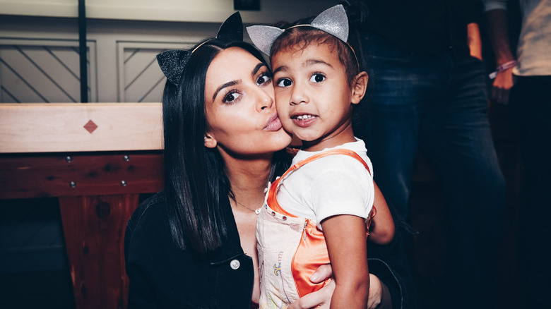 Kim Kardashian with daughter North West