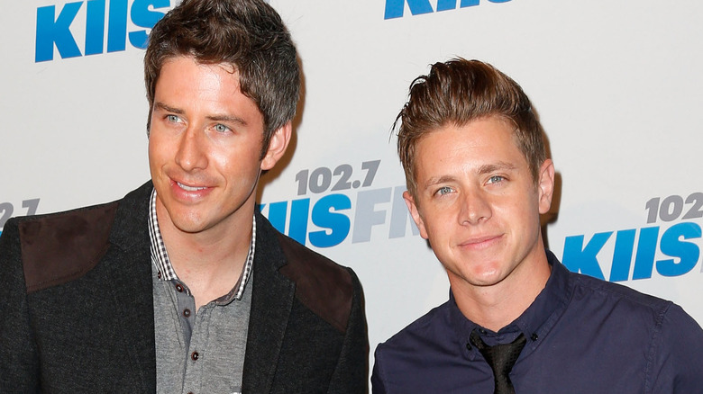 Arie Luyendyk Jr., Jef Holm posing together