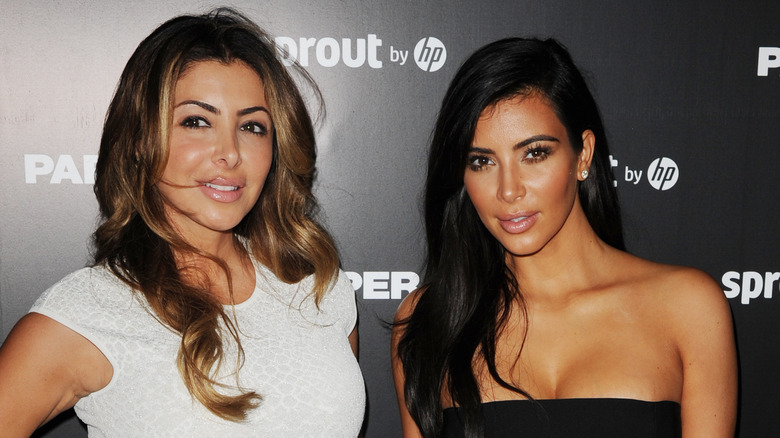 Larsa Pippen, Kim Kardashian posing together