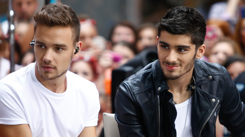 Liam Payne, Zayn Malik being interviewed