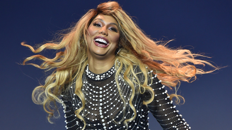 Tamar Braxton performing