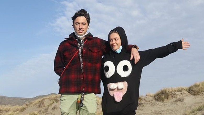 Florence Pugh with Zach Braff