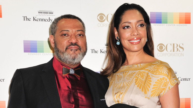 Laurence Fishburne and Gina Torres