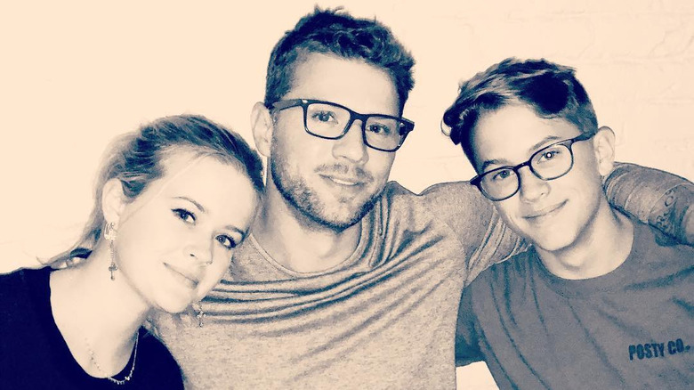 Ryan Phillippe with Ava and Deacon