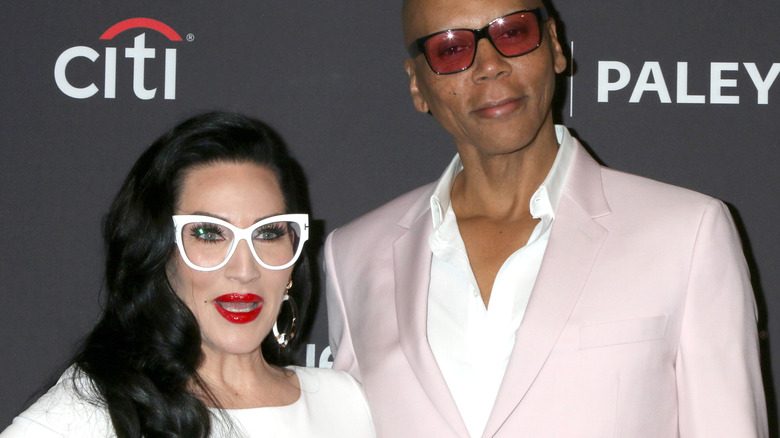 RuPaul Charles and Michelle Visage, who appeared together on "Celebrity Family Feud"