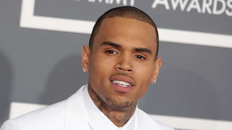 Chris Brown at the 2013 Grammy's