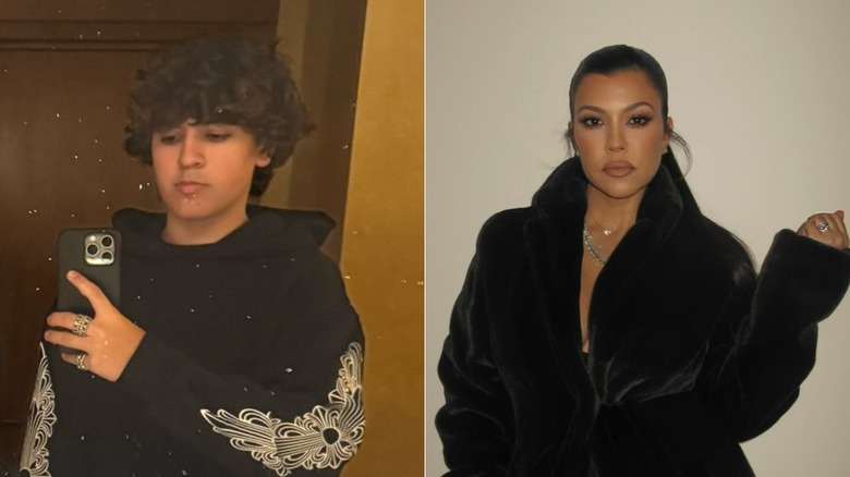 Mason Disick and Kourtney Kardashian split image