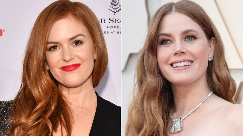 Isla Fisher and Amy Adams, split image