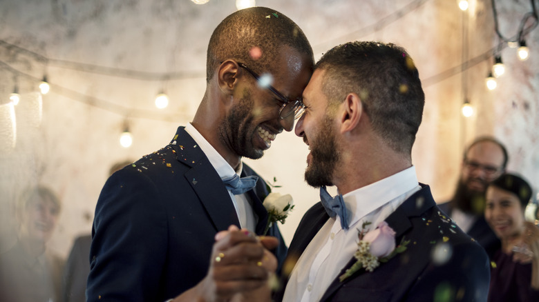 Couple dances at their wedding reception