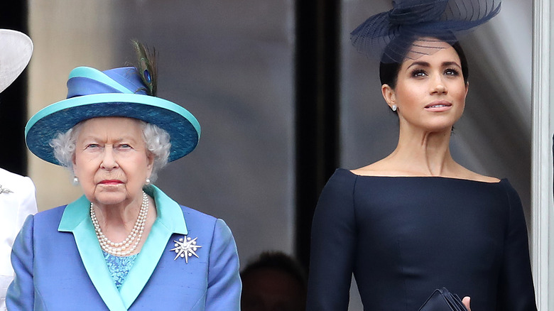 Queen Elizabeth and Meghan Markle