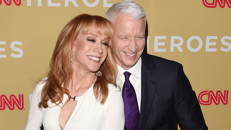 Kathy Griffin and Anderson Cooper before their feud