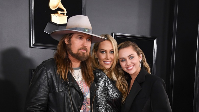 Billy Ray Cyrus, Tish Cyrus, and Miley Cyrus 