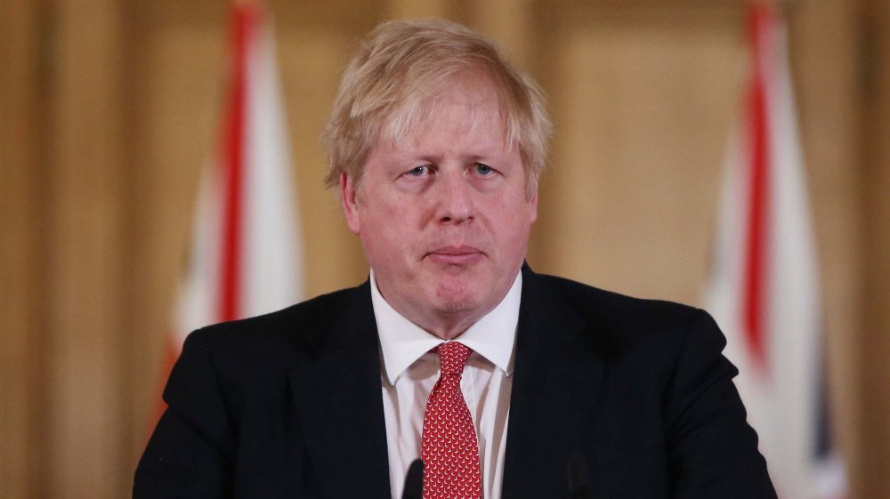 Boris Johnson, who's tested positive for coronavirus