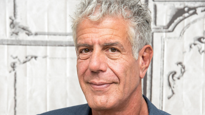 Anthony Bourdain smiling