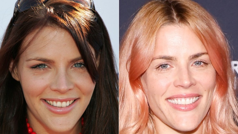 split image of Busy Philipps