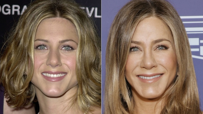 split image of Jennifer Aniston