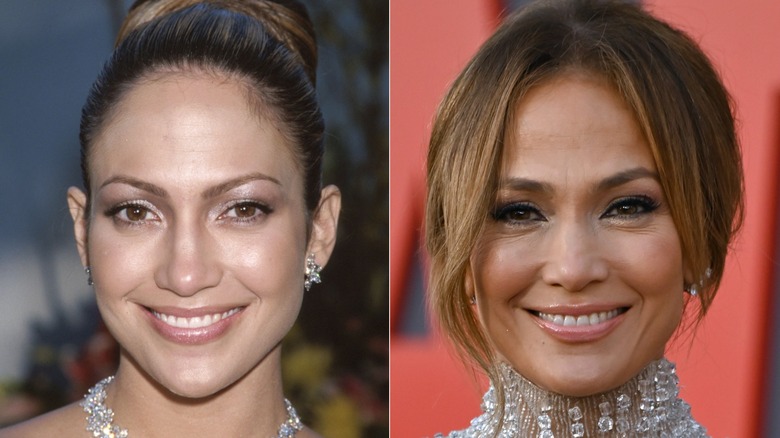 split image of Jennifer Lopez