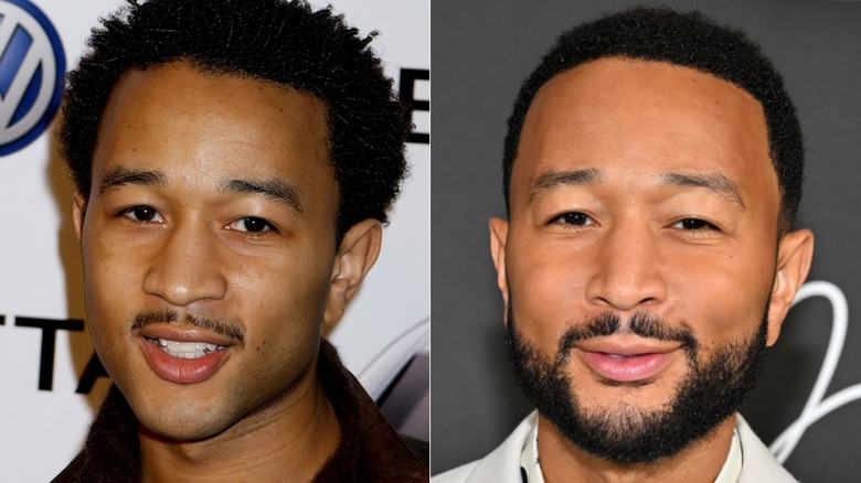 split image of John Legend