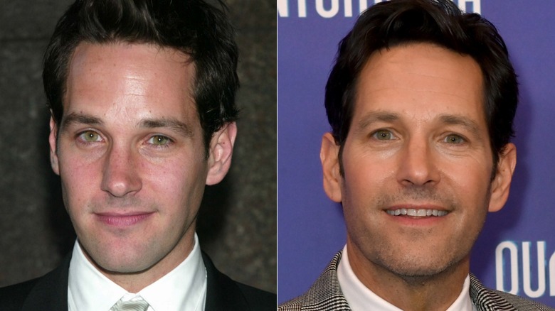 split image of Paul Rudd