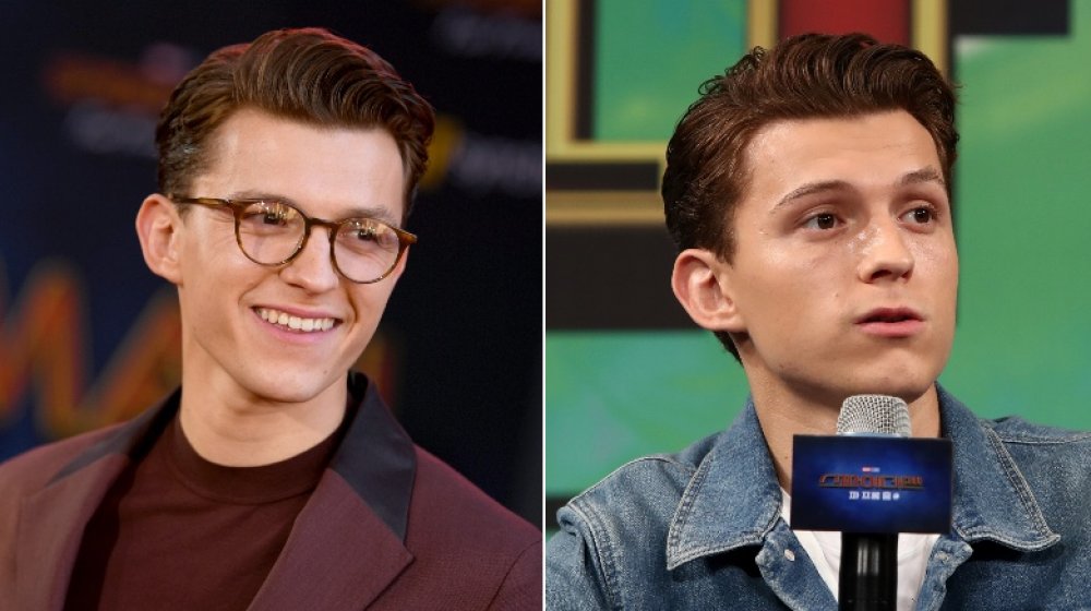 Tom Holland with/without glasses