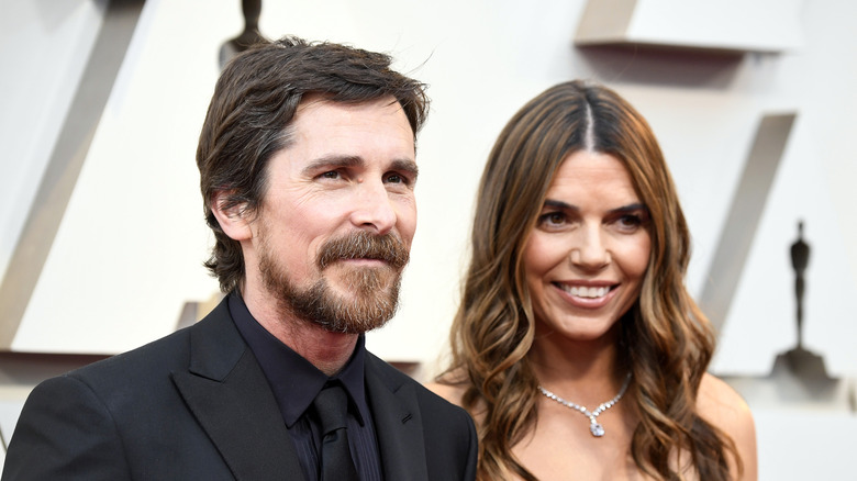 Christian Bale and Sibi Blazic at the 91st Annual Academy Awards