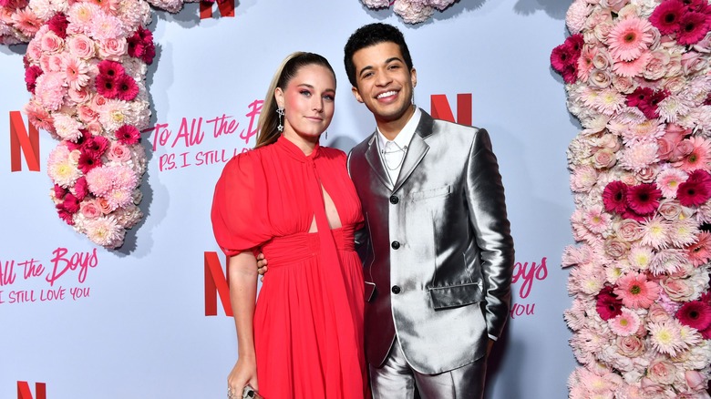 Jordan Fisher and Ellie Woods at the To All the Boys premiere