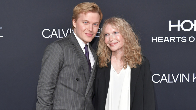 Mia Farrow and son Ronan Farrow