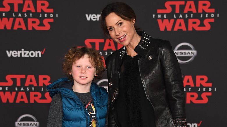 Minnie Driver and son Henry