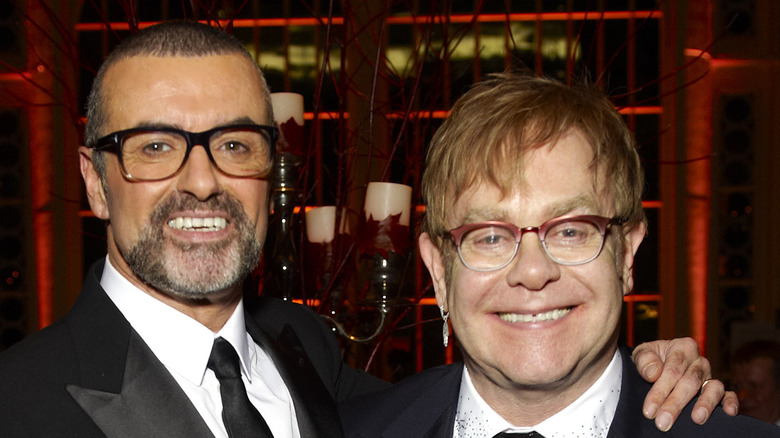 George Michael and Elton John