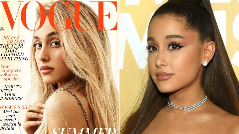 Ariana Grande's British Vogue cover & Ariana on red carpet