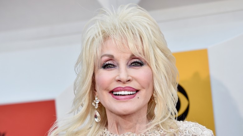 Dolly Parton wearing a wig