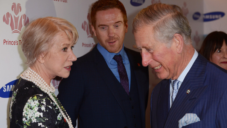 Helen Mirren talks to Prince Charles