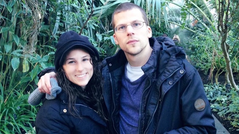 Jesse Eisenberg and his sister 