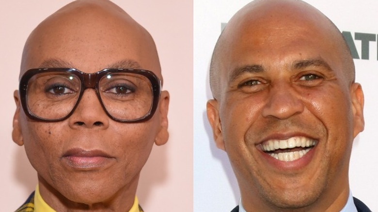 RuPaul Charles and his cousin Cory Booker