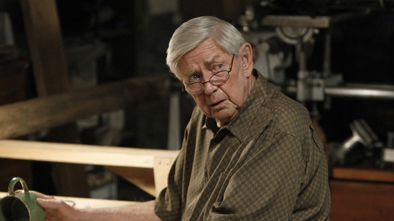 Ralph Waite, looking away