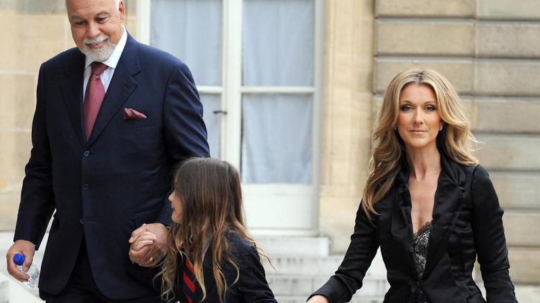 Celine, René Angélil, and René-Charles Angélil