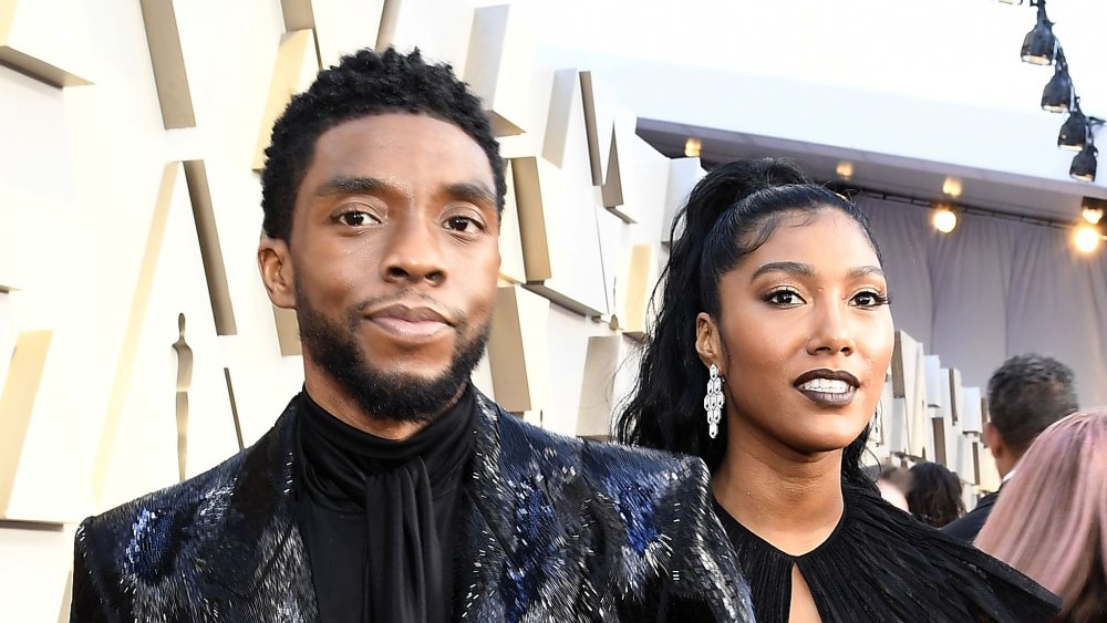 Chadwick Boseman and Taylor Simone Ledward