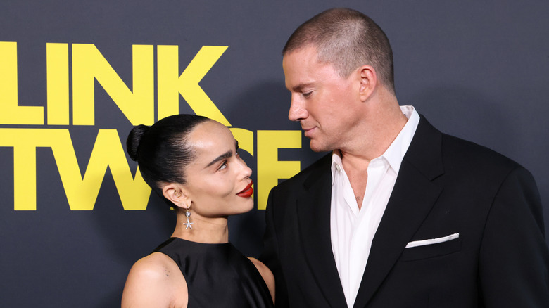 Zoë Kravitz and Channing Tatum at Blink Twice premiere