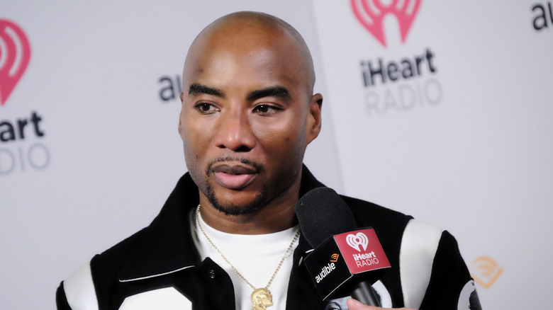 Charlamagne Tha God speaking at iHeartRadio Podcast Awards