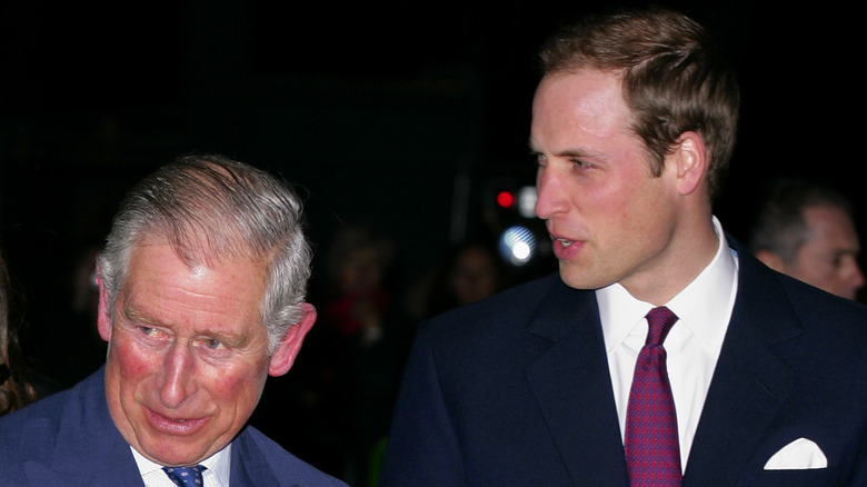 Prince Charles and his son Prince William.