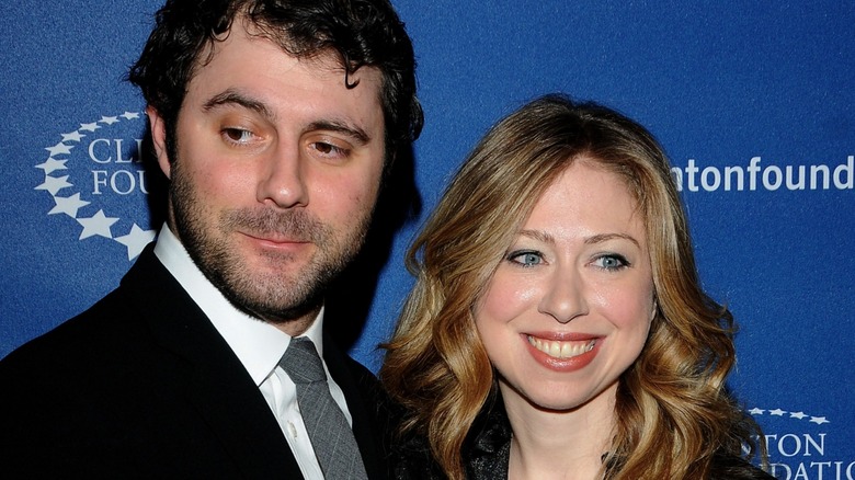 Chelsea Clinton and Marc Mezvinsky at a Clinton Foundation event